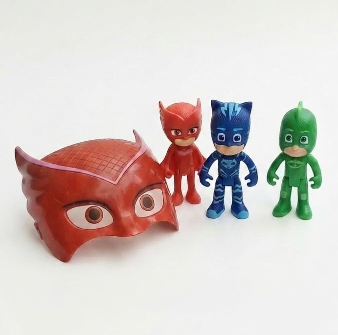 PG Masks Toy Playset,Cartoon Character Toy Set Catboy Owlette Gekko Figures with Vehicles, for Kids 3 Years and Up Assorted Combo-image-15