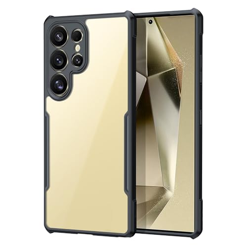 Image of PRITO Case for Samsung Galaxy S25 Ultra, Clear Non-Yellowing Beatle Slim Phone Case with Hard Pc Back, Soft TPU Edges, Shockproof Protective Cover (S25 Ultra)