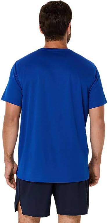 ASICS Men's SILVER Short Sleeve TOP Running Apparel