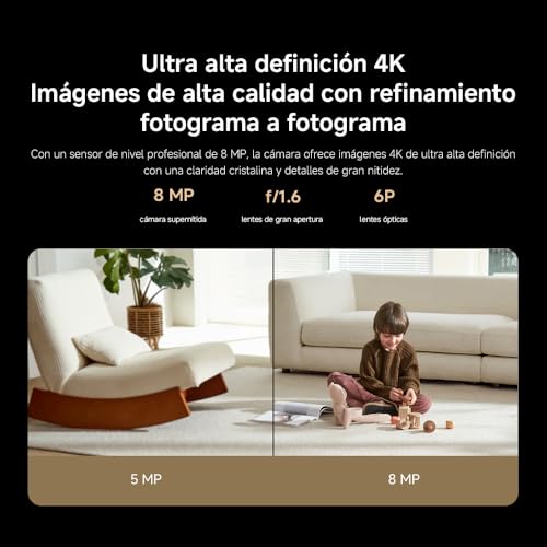 XIAOMI Smart Camera C701 4K Ultra HD, panorámica de 360°, comunicación bidireccional, visión Nocturna por Infrarrojos, Wi-Fi 6 de Doble Banda - imagen 3