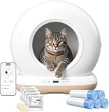 AstroPet Automatisches Katzenklo, Selbstreinigende Katzentoilette mit Matte, APP-Steuerung, UV-Sterilisation, Mehrfacher Sicherheitsschutz, Elektrisches Katzenklo für Mehrere Katzen