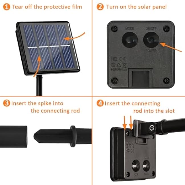 Beieverluck 8 Pack Solar Fairy Lights Outdoor Waterproof 264FT 800 LED Solar String Lights Outside with 8 Modes for Tree Garden Wedding Party Decor, Warm White