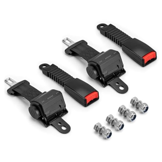 CLUBRALLY Golf Cart Seat Belts,Universal Retractable Belts Kit 42" Fits Club Car EZGO Yamaha 2 Set