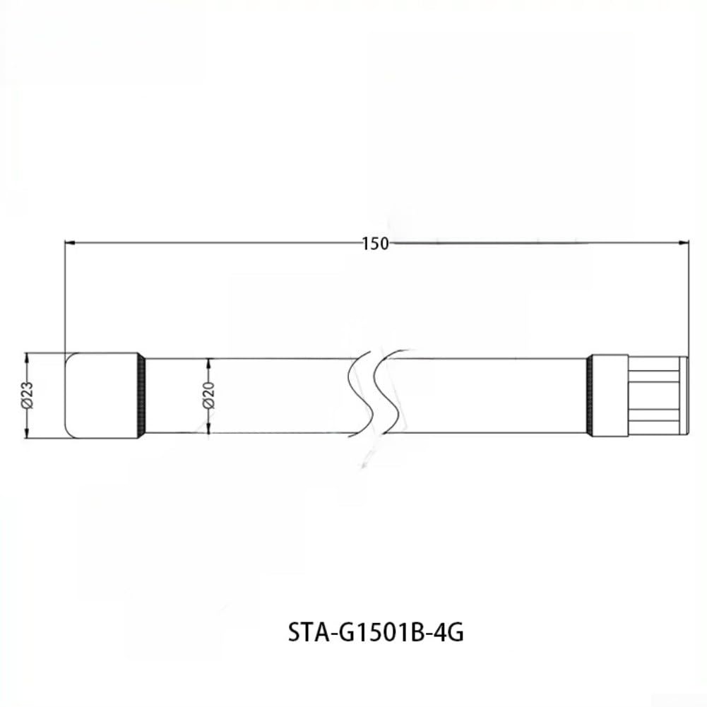 Antenne d'extérieur 150 mm 5dBi étanche en acier inoxydable type N 700-2700 MHz, antenne omnidirectionnelle pour amplificateur de signal WiFi 4G LTE