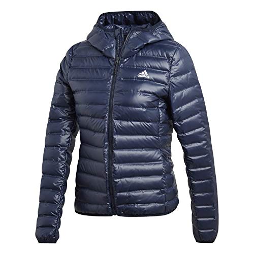 adidas Women's Varilite Down Jacket, Legend Ink/White, XL