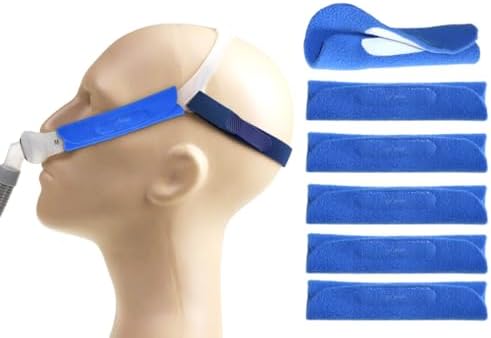 6 CPAP Headgear Covers – Strap Comfort Sleeves for Face & Mask, Soft Pads to Reduce Pressure & Improve Comfort