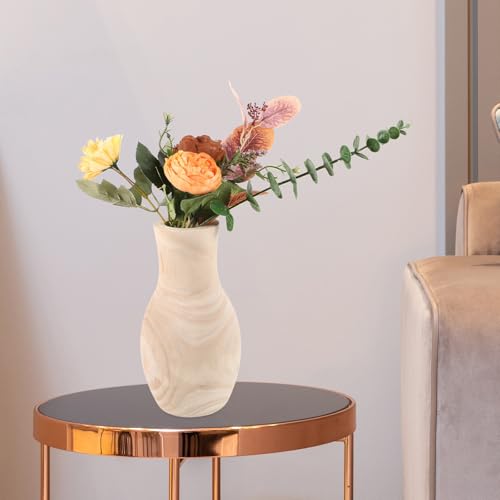 Vase fleurs séchées bois pin beige déco intérieure salon stable résistant