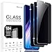 Vuciya Pack of 3 Privacy Full Sichtschutz for Xiaomi Redmi Note 7/Note 7 Pro/Note 8 Screen Protector,Anti-Kratzen,Anti-Blu00e4schen,9H Schutzfolie,Anti-Spy Protection Tempered Glass for Redmi Note 8