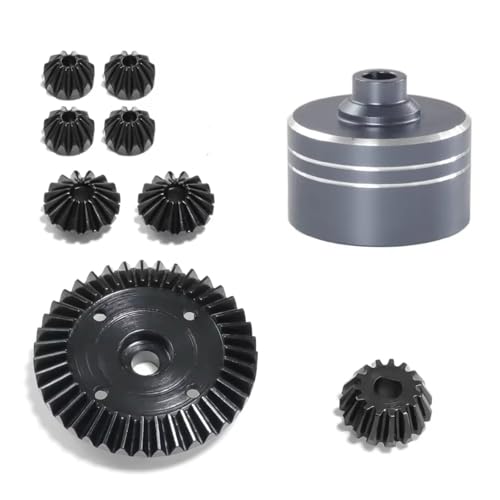 RC���f�� For Tamiya For TT02 For TT02B XV02 1/10 �f�t�@�����V�����P�[�X �X�`�[���X�p�[�M�A ���C���M�A�Z�b�g TT2100 RC�J�[�p�[�c�A�N�Z�T���[(Silver)