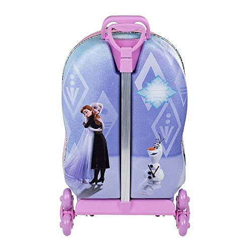Mochila Infantil Princesa Frozen Elsa Disney Rodinha Maxtoy