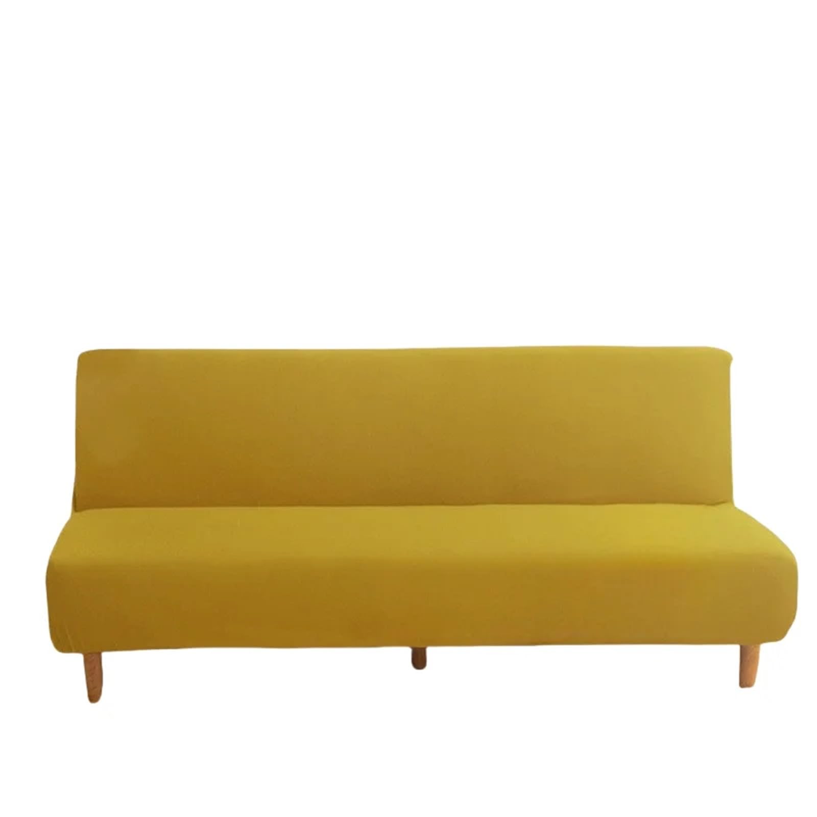 GCYEIDMA Armless Sofa Slipcover Stretch Futon Sofa Bed Cover For Armless Covers Spandex Furniture Protective(Color 1,L)
