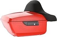 Vista 57 de Moto Onfire Harley Tour Pack King Tour Pack Accesorios Respaldo Pad Fit para Harley Touring 1997+ (Manchado Rojo (Brillante))