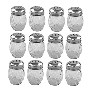 PLAFOPE 12 Stks Shakers Deksel Restaurant Voor Met Helder Kleine Bruiloft Camping Mesh Tafel Hervulbare Top Peper Shaker…