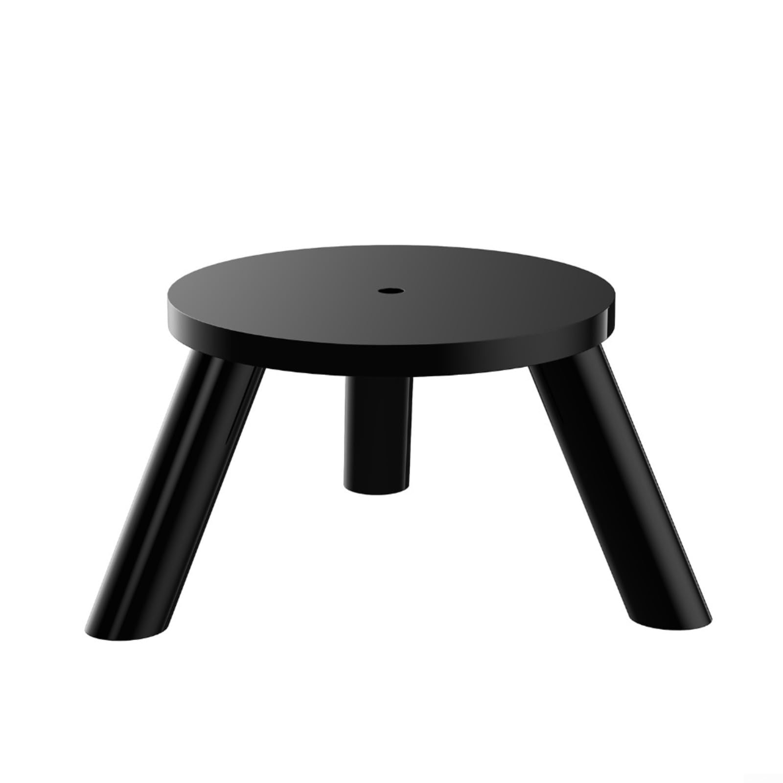 Soporte de altavoz de escritorio acrílico para Echo Studio, para Echo Dot Max & Spot 2024, elevador de trípode transparente para altavoces, accesorio de audio que ahorra espacio (negro)