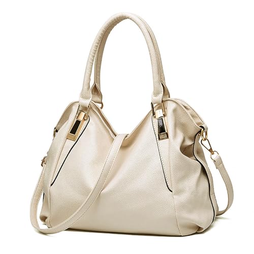 Sac à main en cuir grand volume pour femme active avec bandoulière