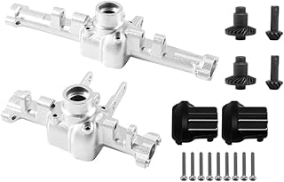 Alloy Machined F&R Axles w/ 24T/12T & Diff Covers for Traxxas 1/18 TRX-4M