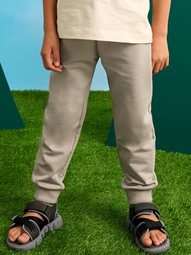 Mayoral Basic Cuffed Fleece Trousers for Boys Desert4