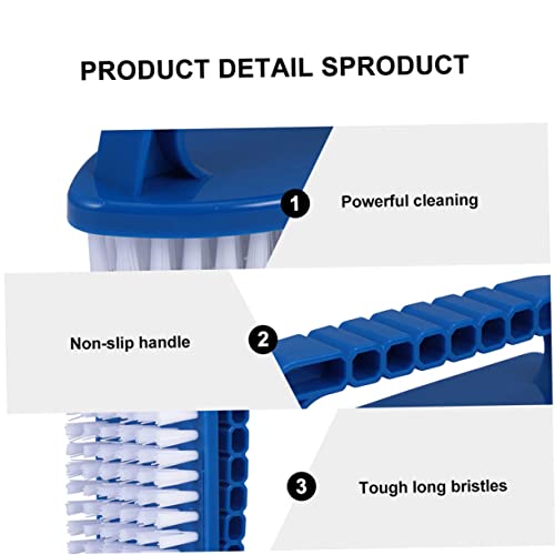 Baluue 3 Pecas Escova portátil para limpeza de piscinas escova para limpeza de piscina escova de lim
