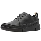 Leder Clarks Damen Tri Clara Derbys, Schwarz (Black Leather), 38 EU