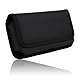 Horizontale Handy Gürteltasche für S23, S22, S21, i 15, Handytasche Gürtel, Robuste Nylon Ledertasche mit Kartenhalter, Gürtelclip und Magnetschnallen für Smartphones bis 7 Zoll