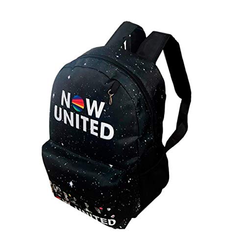Mochila Now United Espaço Juvenil Escolar Costas Preta Linda