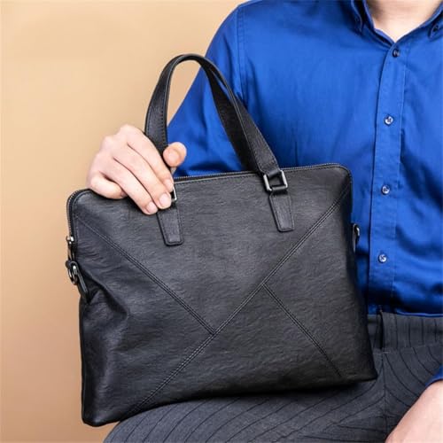 Briefcase Man Leather Large Capacity Holding Cowhide Bag Business Single Shoulder Cross-body Bag Casual2