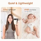 Faszin Professional Hair Dryer – Lightweight Hairdryer with Diffuser, Low Noise, 200 Million Ionic, 110,000 RPM High-Speed Motor for Women & Men, Home or Travel - Image 3