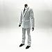 Fremego 1/6 Scale Male Clothes,Male Suit Coat Shirt Pant Tie Outfit Clothing Accessory for 12inch Action Figure Body (White)