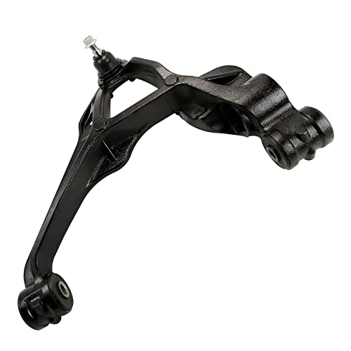 Image of Detroit Axle - 6pc Front End Kit for 2011-2019 Chevy Silverado GMC Sierra 2500 HD 3500 HD, Upper & Lower Control Arms w /Ball Joint Outer Tie Rod Ends 2012 2013 2014 2015 2016 2017 2018 Replacement