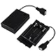 AEDIKO 2pcs 3 AA Battery Holder USB Female Socket 3X 1.5V AA Battery Case Box Holder On/Off Switch for RC Cars LED Light
