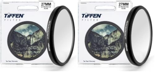Image of Tiffen 27UVP 27mm UV Protection Filter (Clear) (Pack of 2)