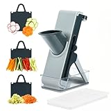 Homarden Mandoline Slicer - All-in-1 Vegetable Slicer, Mincer, Chopper, Dicer - Fruit Cutter, Non-Slip, Multi Blade with Container perfect for Meal Prep & More