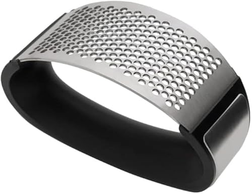 Amassador Triturador de Alho Manual em Aço Inox, 10cm, para Cozinha