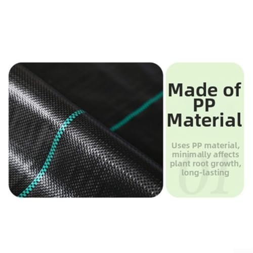 Malla antihierbas permeable de 3.2oz y 2.3x100 pies para base de caminos de jardín 7