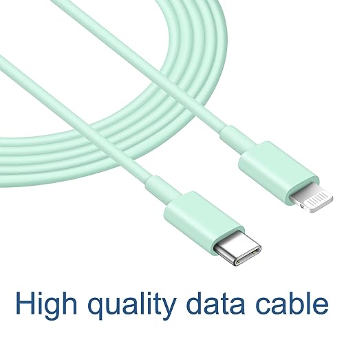 Image of iPhone Fast Charger Lightning Cable [MFi Certified] 2-Pack USB-C to Lightning Cable (6.6Ft) Fast Charging Compatible with iPhone14 /14 Plus /14 Pro /14 Pro Max /13 /13pro /12 /12 Pro /12 Pro,iPad(Green)