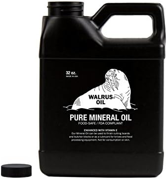 WALRUS OIL - Pure Mineral Oil, 32 oz Jug, FDA Food-Safe for Cutting Boards and Butcher Blocks