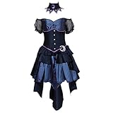 Woona Princess Luna Cosplay Costume Uniform Suit Game Halloween Carnival performance costume (Custom Made)