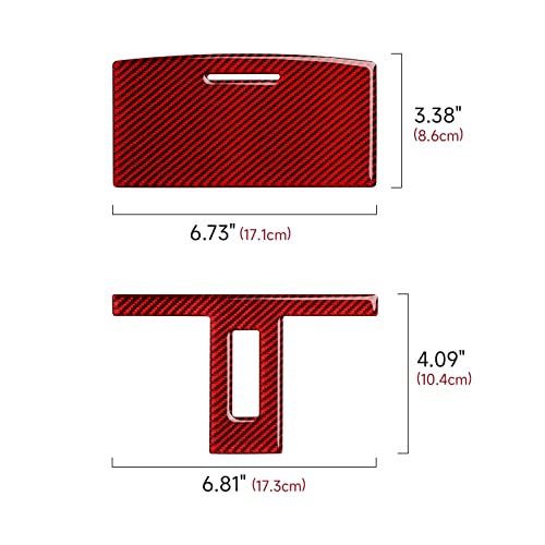 Panel de luz de lectura rojo para Dodge Challenger 2015 o posterior 8