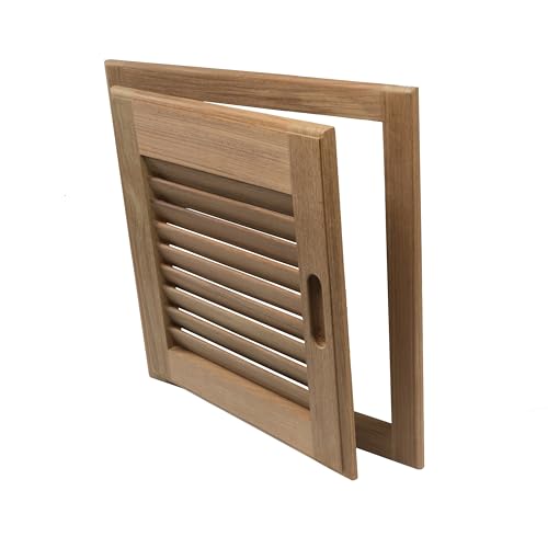 Porte et cadre en teck ouverture gauche menuiserie bois interieur