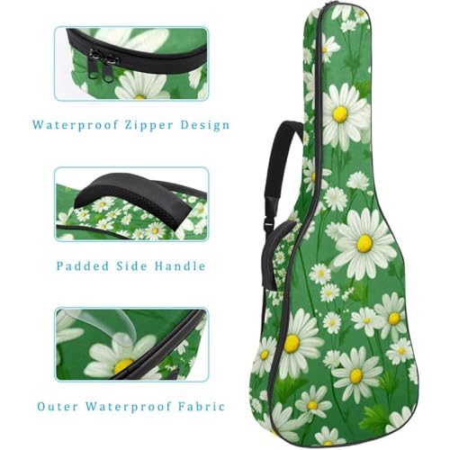 Étui guitare acoustique imperméable protégeant contre les chocs avec éponge épaisse