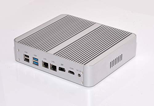 7th Generation Intel Core Kaby Lake R i5 7260U Industrial Barebone, Fanless Barebone, Silent PC, Audiophile Hi-Fi with Rich IO: DP HDMI USB3.0 Dual LAN SPDIF SD Card Reader DDR4