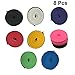 Hemoton Sweat Absorbent Racket Grip Bands Pu Soft Material for Tennis Badminton Squash Pickball Fishing Rod