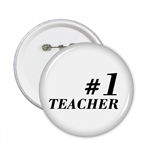 Badge bouton rond enseignant étudiant DIYthinker 5pcs XL décor