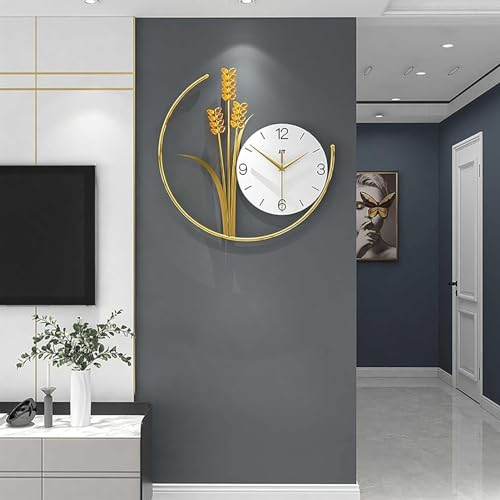 Horloge murale design grain de blé pour cuisine et bureau - 3