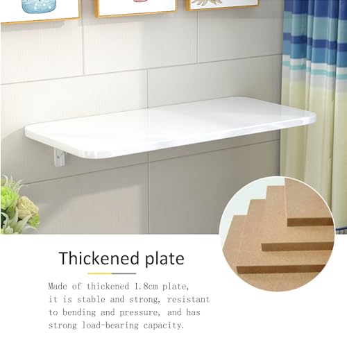 Bureau mural gain de place et table pliante murale domestique - 5