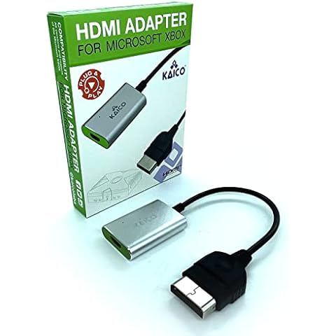 Kaico - Microsoft Original Xbox HDMI Converter Adapter - OG Xbox to HDMI cable for use with Original Xbox Console - Xbox Adapter for Component to HDMI Converter - Xbox to HDMI Lead Cover