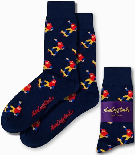 Auscufflinks Skateboarder Novelty Socks