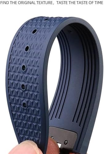 Sangle de montre fluororubber 7mm d'exception pour interface convexe 4500V - 3
