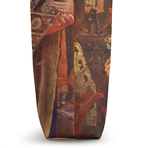 Bolsa tote artística de Santa Margarita, Reina de Escocia, católica miniatura 3