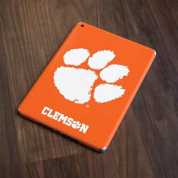 Skinit Decal Tablet Skin Compatible with iPad 9.7in (2018) - Officially Licensed College Clemson Tiger Print Design